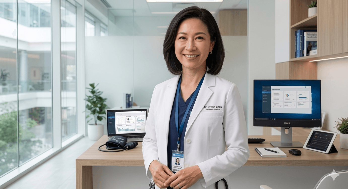 Doctor on a video visit